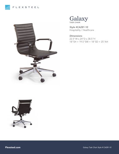 Galaxy: TASK CHAIR | 22.5"W x 24"D x 38.5"H