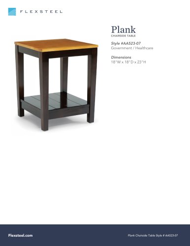 Plank: CHAIRSIDE TABLE | 18"W x 18"D x 23"H