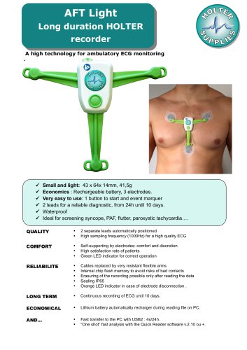 AFT Light Long duration HOLTER recorder