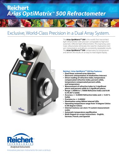 ARIAS OptiMatrix 500 Brochure