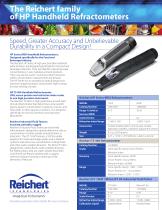 Reichert HP Handheld Refractometer Series Brochure