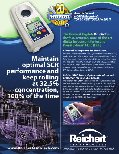 The Reichert Digital DEF-Chek® Brochure