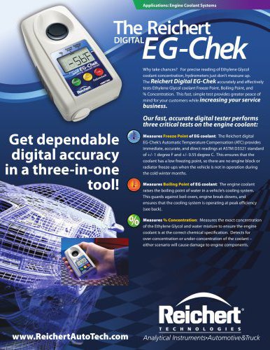 The Reichert Digital EG-Chek® Brochure