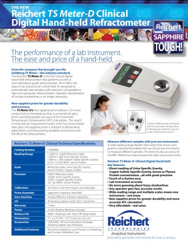 TS Meter-D Automatic Digital Clinical Brochure