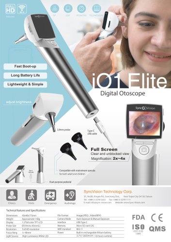 Video Otoscope---iO1 Elite