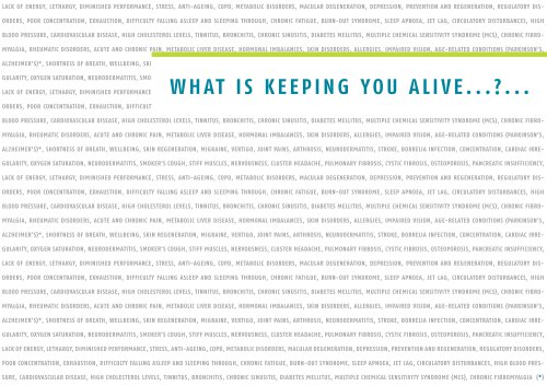 Brochure - What is keeping you alive?