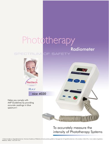 Phototherapy Radiometer