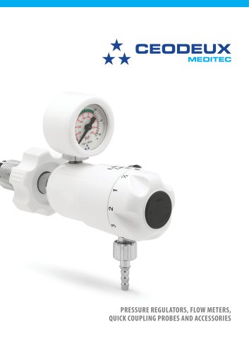 PRESSURE REGULATORS, FLOW METERS, QUICK COUPLING PROBES AND ACCESSORIES