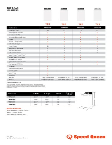 TOP LOAD WASHERS