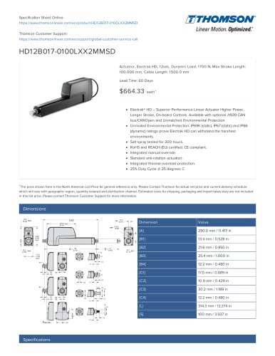 HD12B017-0100LXX2MMSD