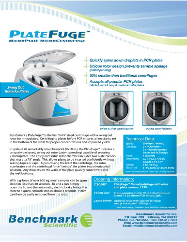 PlateFuge Microcentrifuge