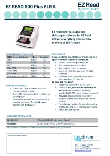 EZ Read 800 Plus Microplate Reader